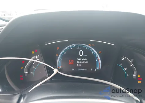 2019 Honda Civic Lx из США, поврежденный, VIN 19XFC2F66KE206829